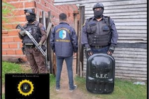 Cuatro detenidos en allanamiento por narcomenudeo en Concordia